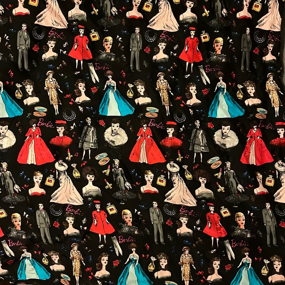 90s Barbie 100% Silk Scarf by Nicole Miller